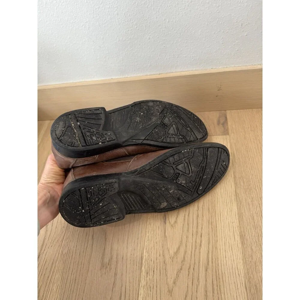 SANDRO Men's Brown Pebbled Leather Chelsea Ankle Pull On Boots Size 10 9.5 - Picture 7 of 8